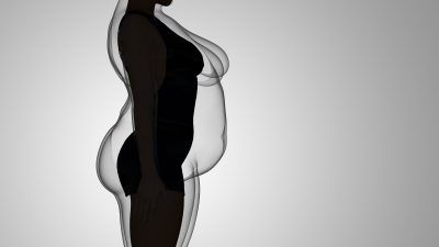 Rendering of overweight person